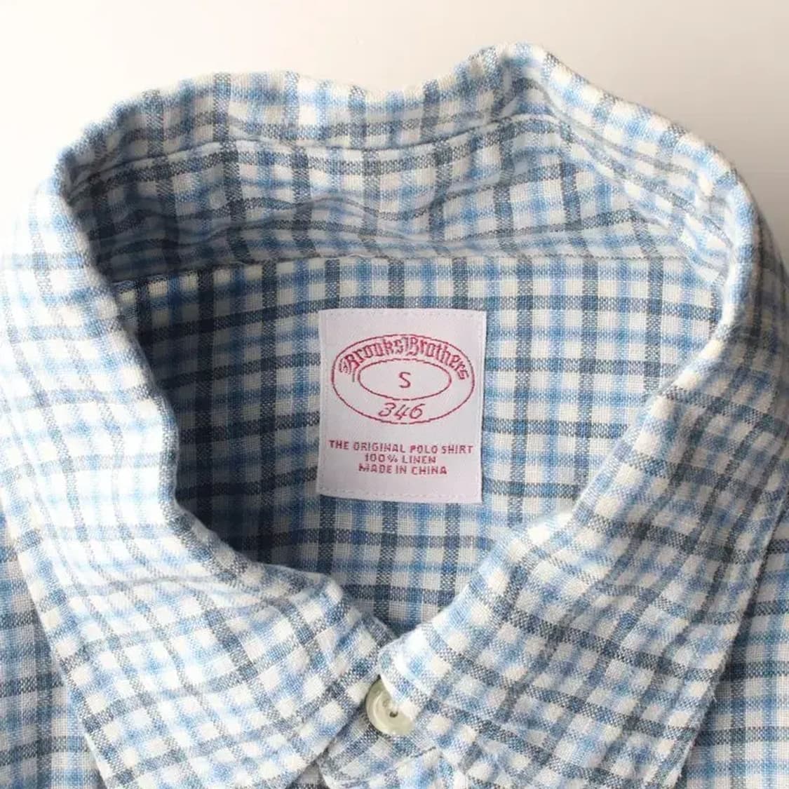BROOKS BROTHERS 브룩스브라더 린넨 셔츠 S 상품이미지5
