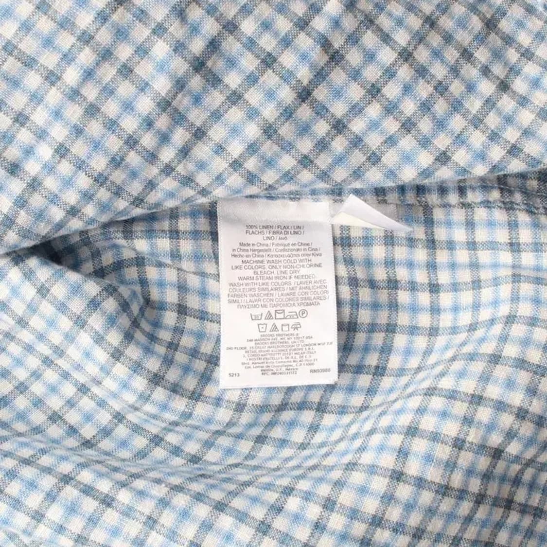 BROOKS BROTHERS 브룩스브라더 린넨 셔츠 S 상품이미지6