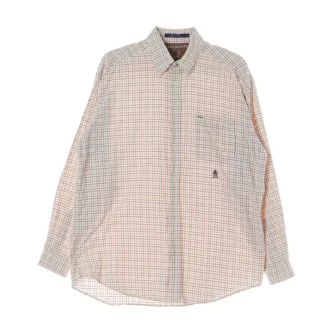 TOMMY HILFIGER 타미힐피거 포켓 아래 로고 셔츠 L 상품이미지1