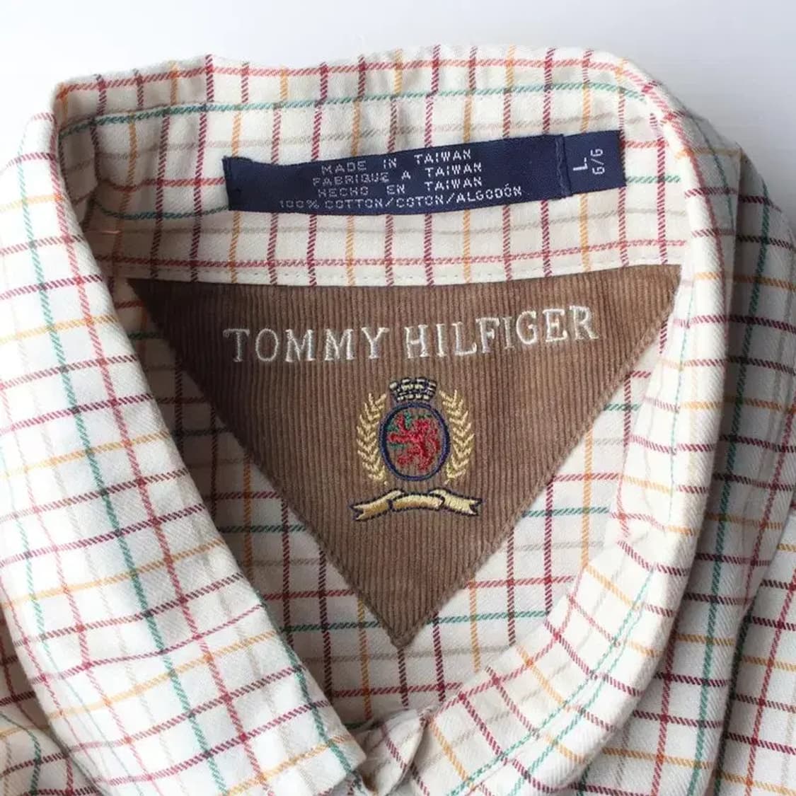 TOMMY HILFIGER 타미힐피거 포켓 아래 로고 셔츠 L 상품이미지5