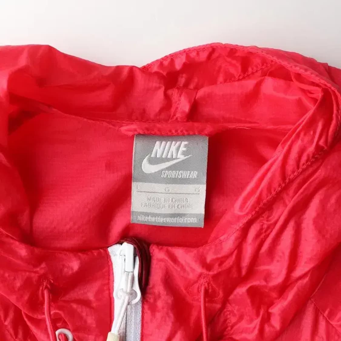 NIKE 나이키 윈드브레이커 레드 바람막이 L 상품이미지5