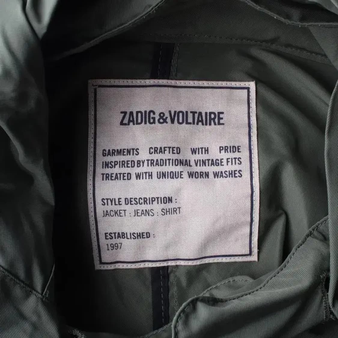 ZADIG&VOLTAIRE 쟈딕앤볼테르 루즈핏 후드 야상 S 상품이미지6