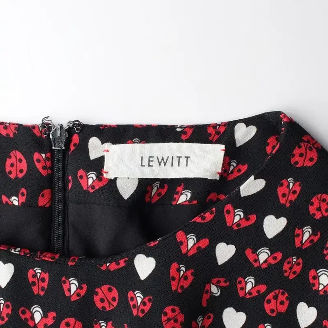LEWITT 르윗 하트 무늬 원피스 S 상품이미지6
