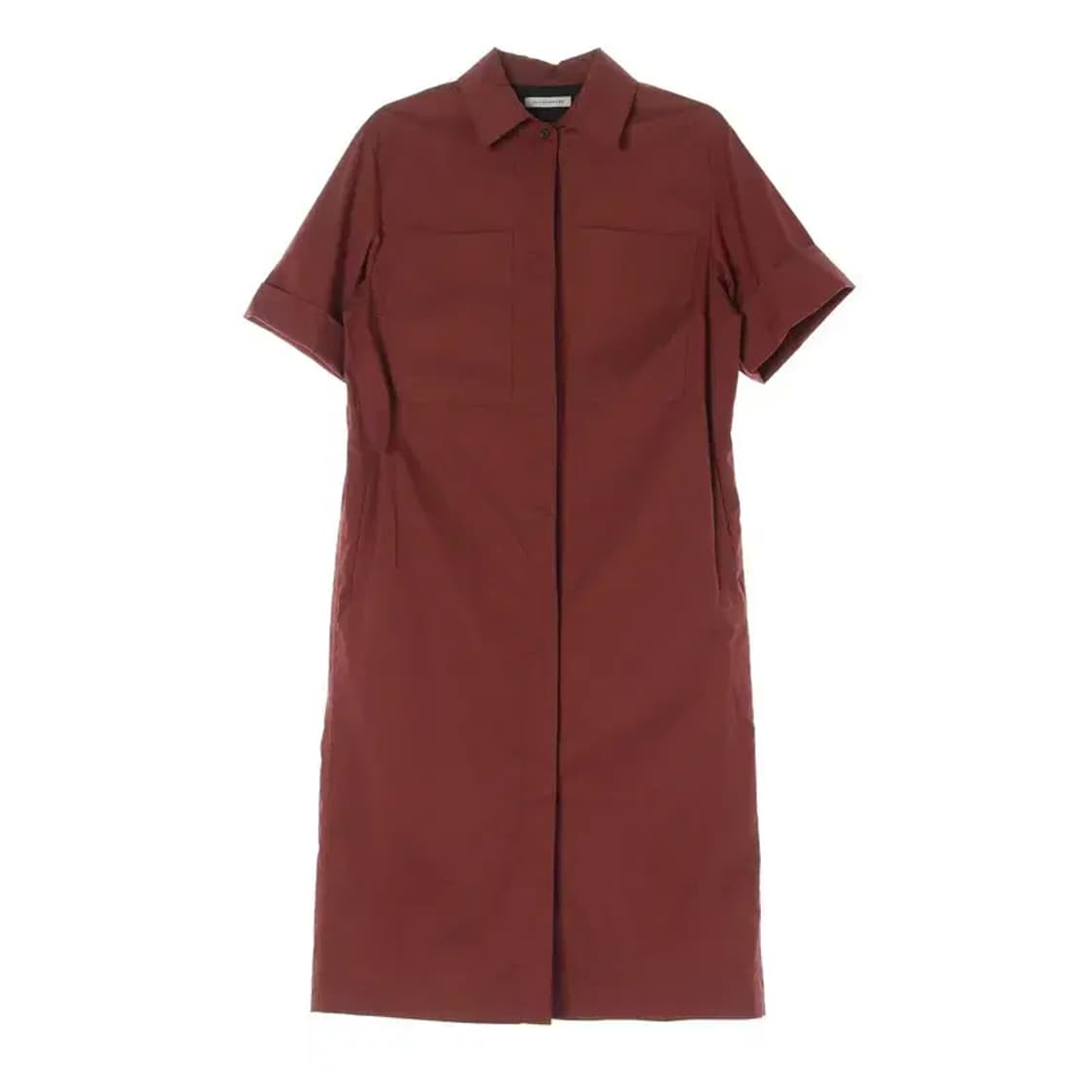 THE CASHMERE 더 캐시미어 숨김단추 롱 원피스 L 상품이미지1