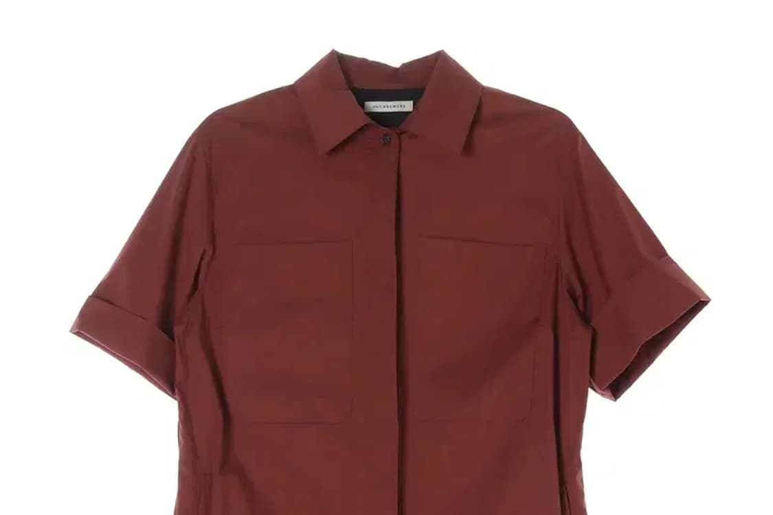 THE CASHMERE 더 캐시미어 숨김단추 롱 원피스 L 상품이미지2
