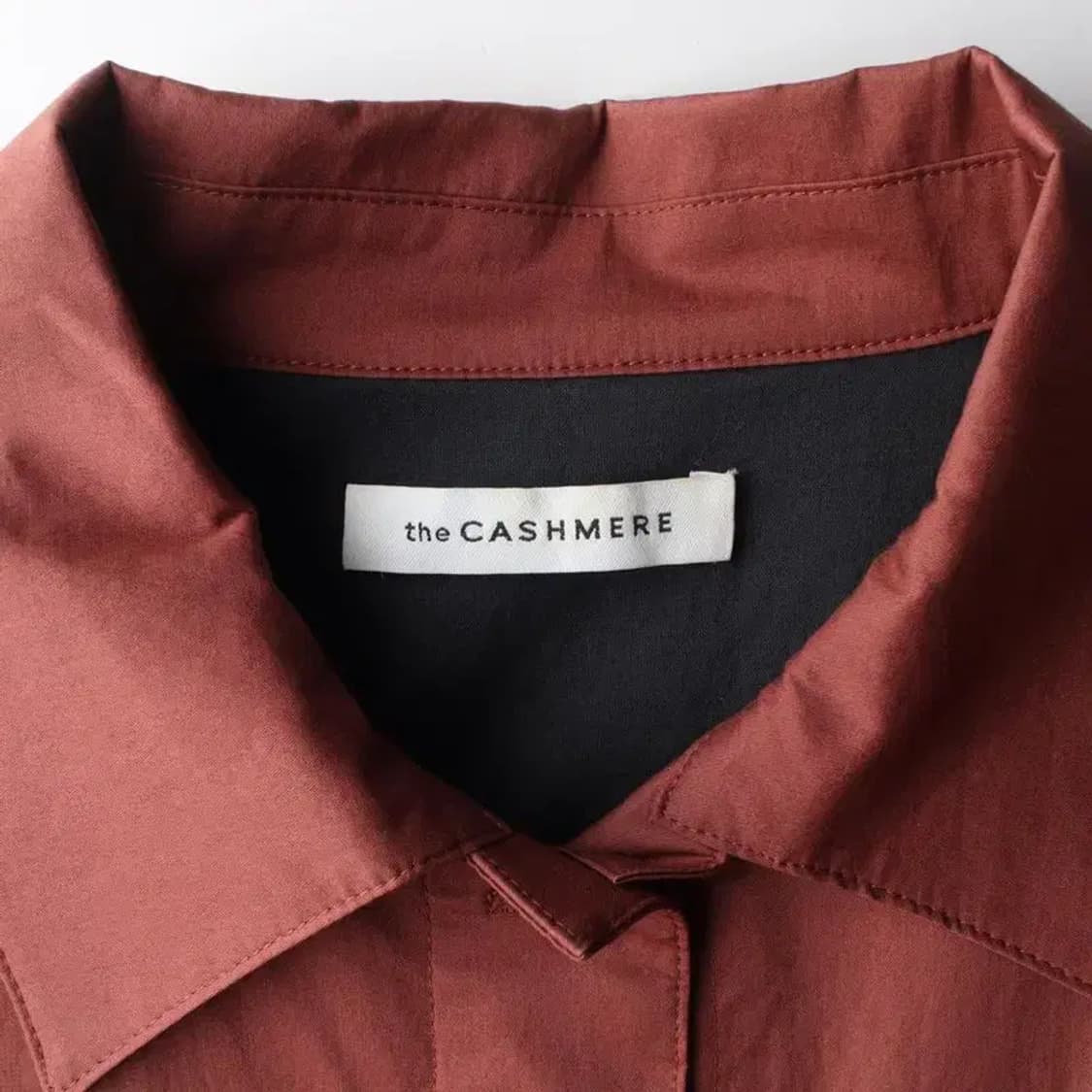 THE CASHMERE 더 캐시미어 숨김단추 롱 원피스 L 상품이미지6