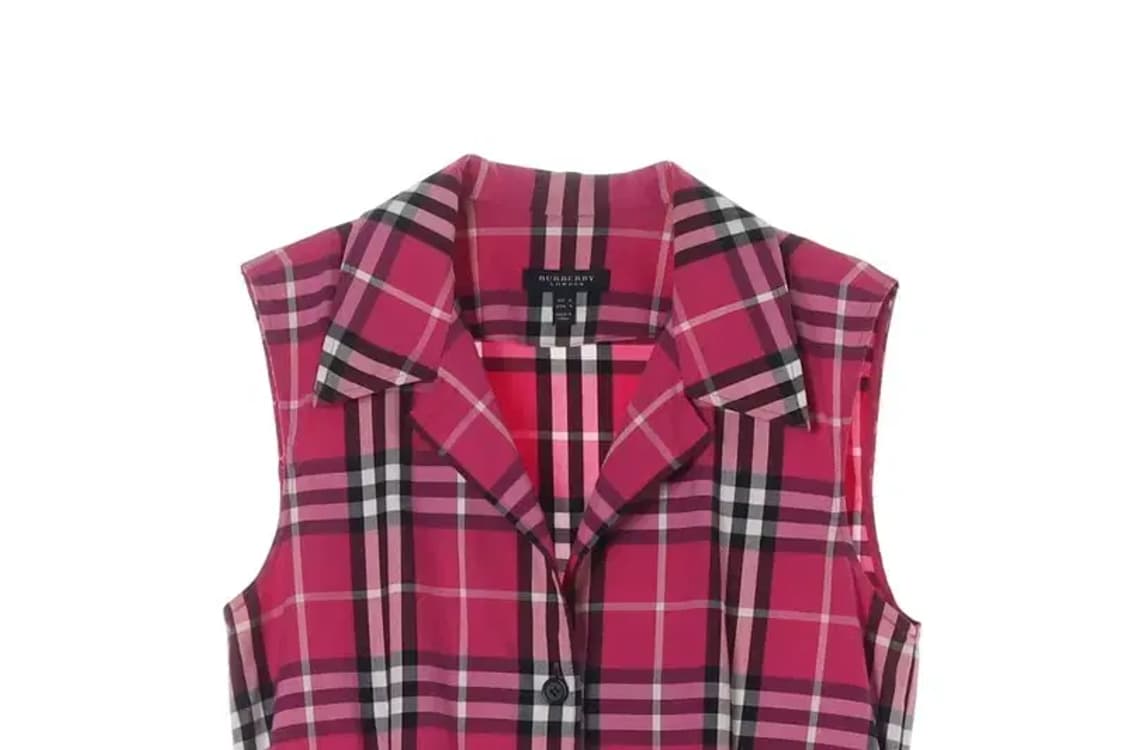 BURBERRY 버버리 핑크체크 원피스 uk8 상품이미지2