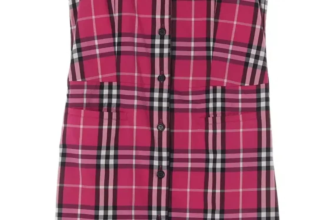 BURBERRY 버버리 핑크체크 원피스 uk8 상품이미지3