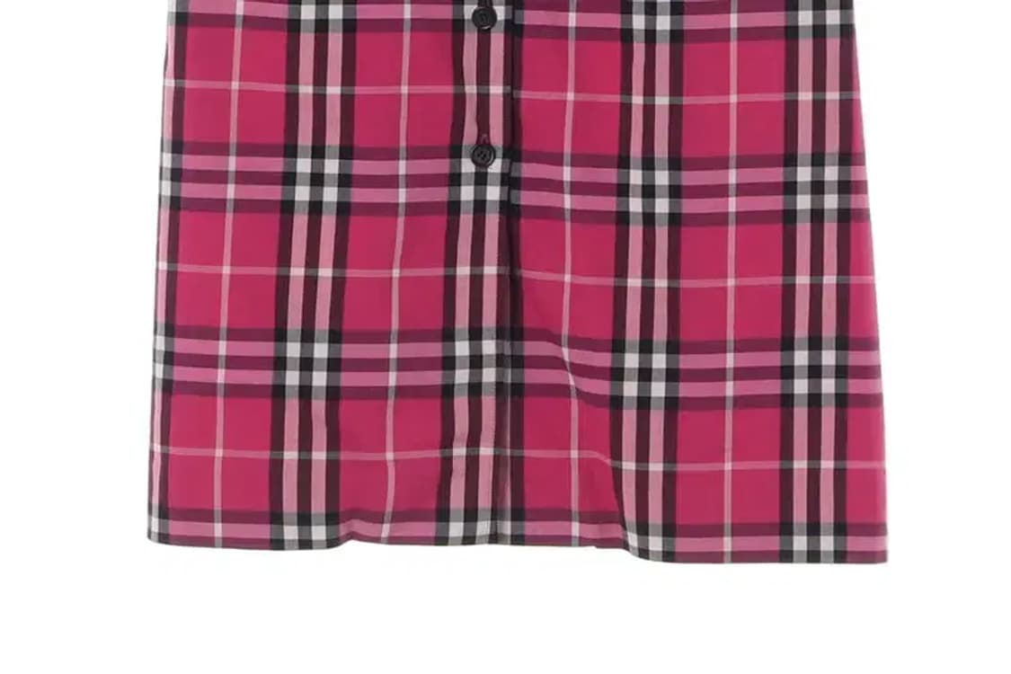 BURBERRY 버버리 핑크체크 원피스 uk8 상품이미지4