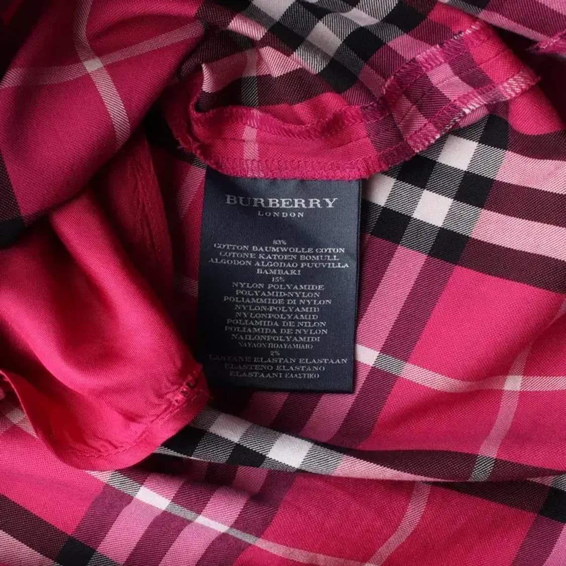 BURBERRY 버버리 핑크체크 원피스 uk8 상품이미지6