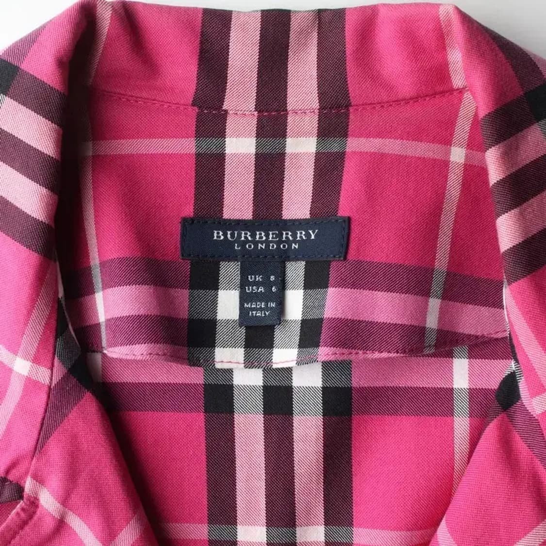 BURBERRY 버버리 핑크체크 원피스 uk8 상품이미지7