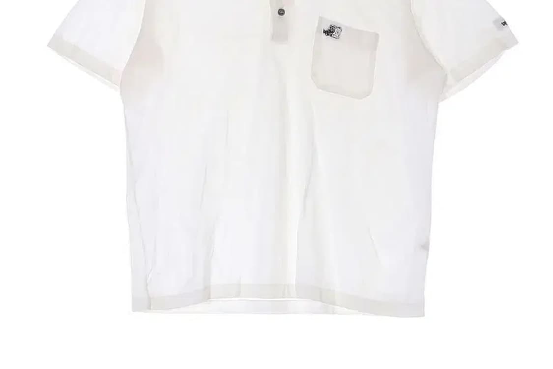 BLACK&WHITE 블랙앤화이트 포켓 로고 카라티 XL 상품이미지3