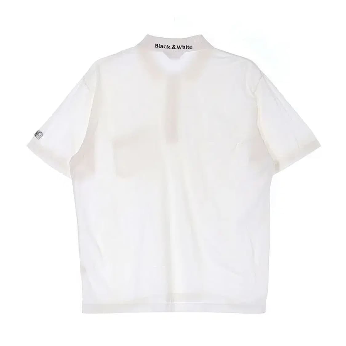 BLACK&WHITE 블랙앤화이트 포켓 로고 카라티 XL 상품이미지4