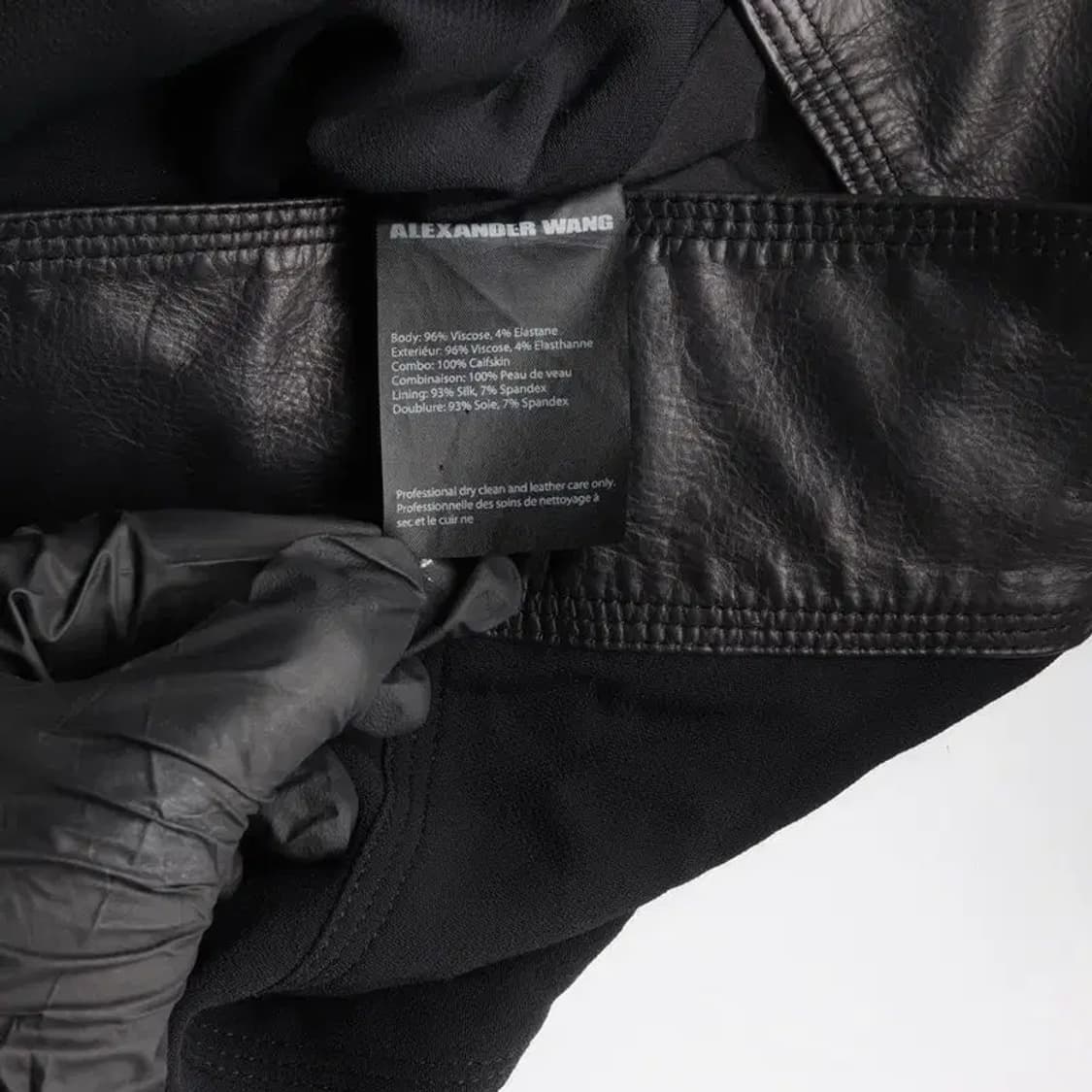 ALEXANDER WANG 알렉산더 왕 실크 가죽 스커트 2 상품이미지6