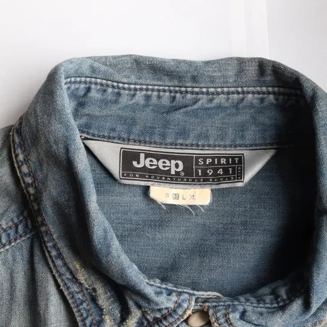 JEEP 지프 데님 셔츠 청남방 M 상품이미지5