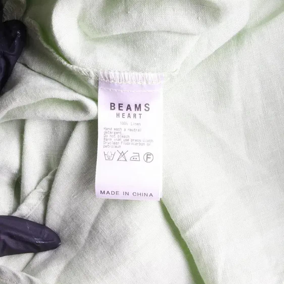 BEAMS HEART 빔즈 하트 린넨 포켓 셔츠형 원피스 상품이미지7