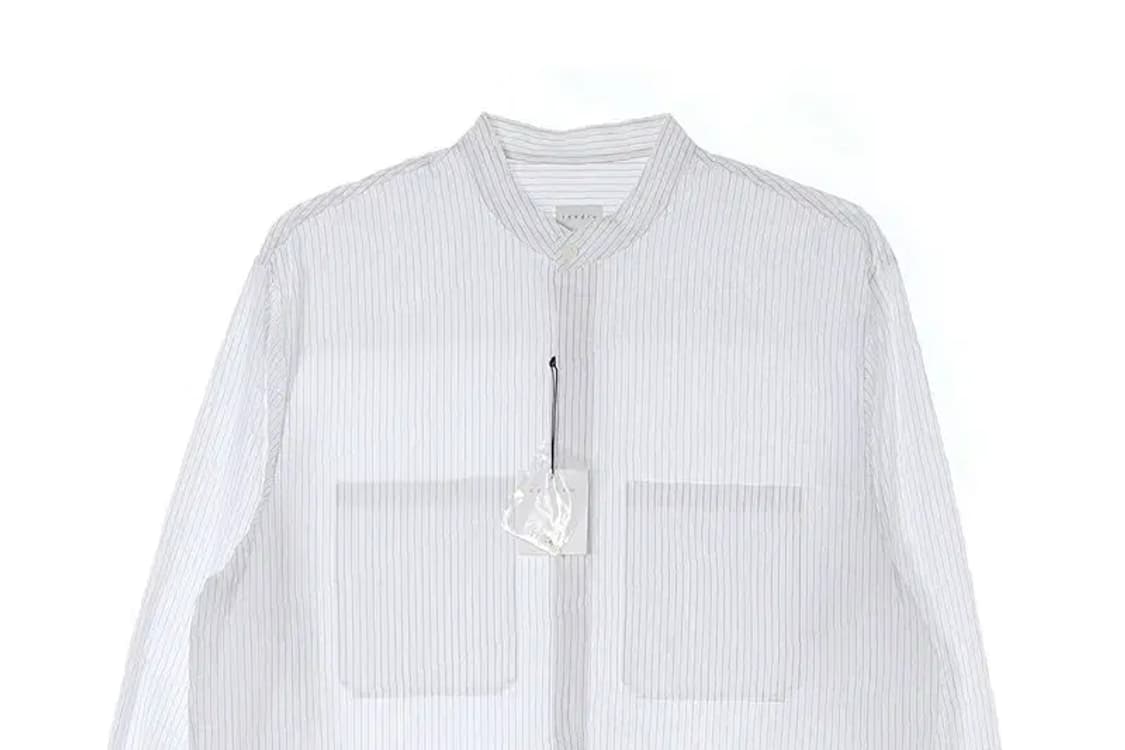 (새상품) SANDRO 산드로 포켓 스트라이프 셔츠 XL 상품이미지2