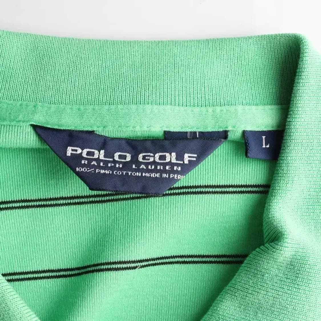 POLO RALPH LAUREN 폴로 골프 줄무늬 카라티 L 상품이미지5