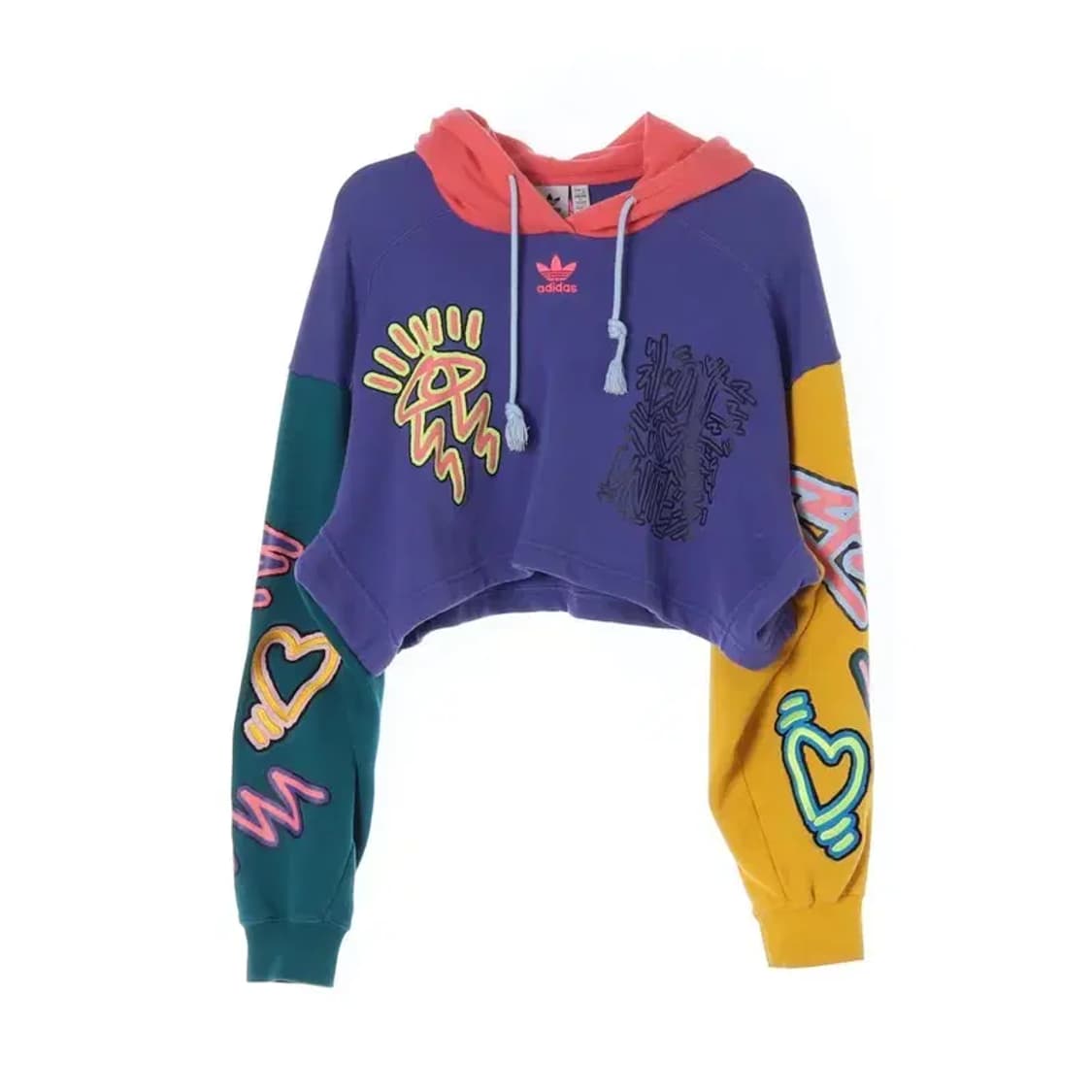 ADIDAS 아디다스 LOVEUNI 러브유니 후드 크롭 S 상품이미지1