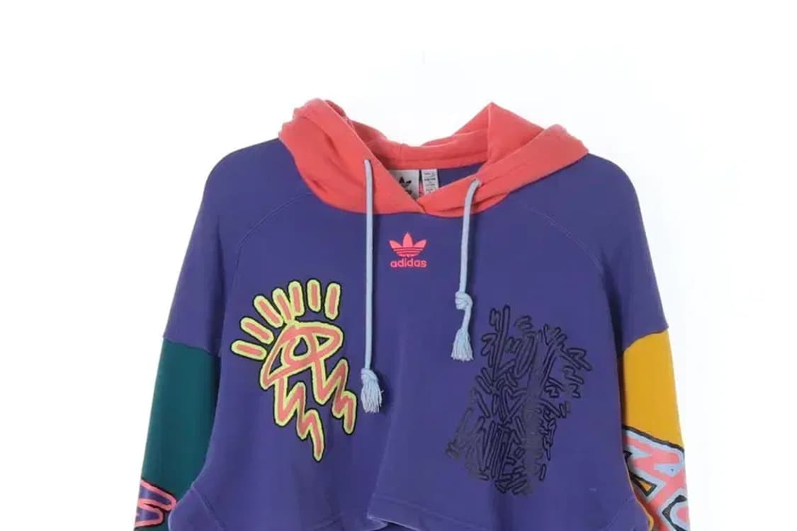 ADIDAS 아디다스 LOVEUNI 러브유니 후드 크롭 S 상품이미지2