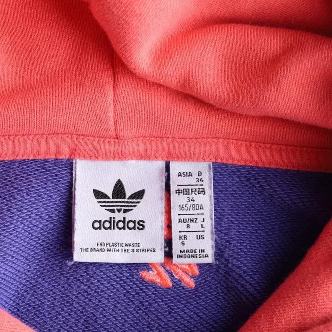 ADIDAS 아디다스 LOVEUNI 러브유니 후드 크롭 S 상품이미지5