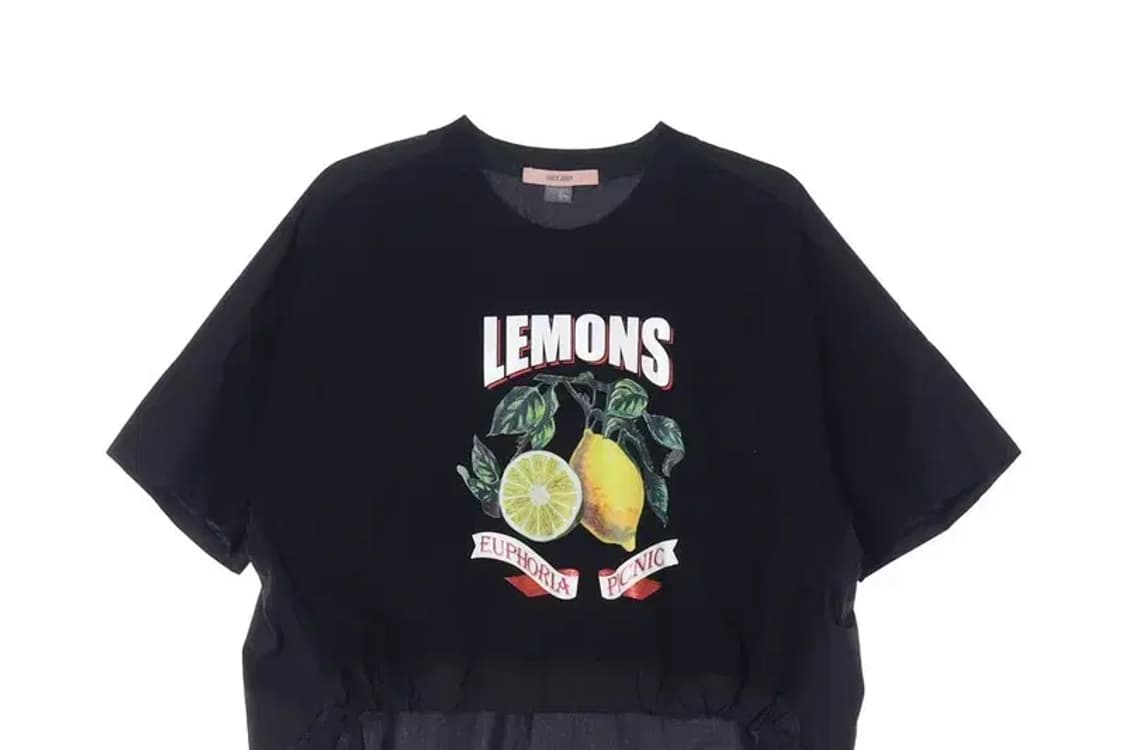 JUCY JUDY 쥬시쥬디 크롭 허리조임끈 반팔 티 85 상품이미지2