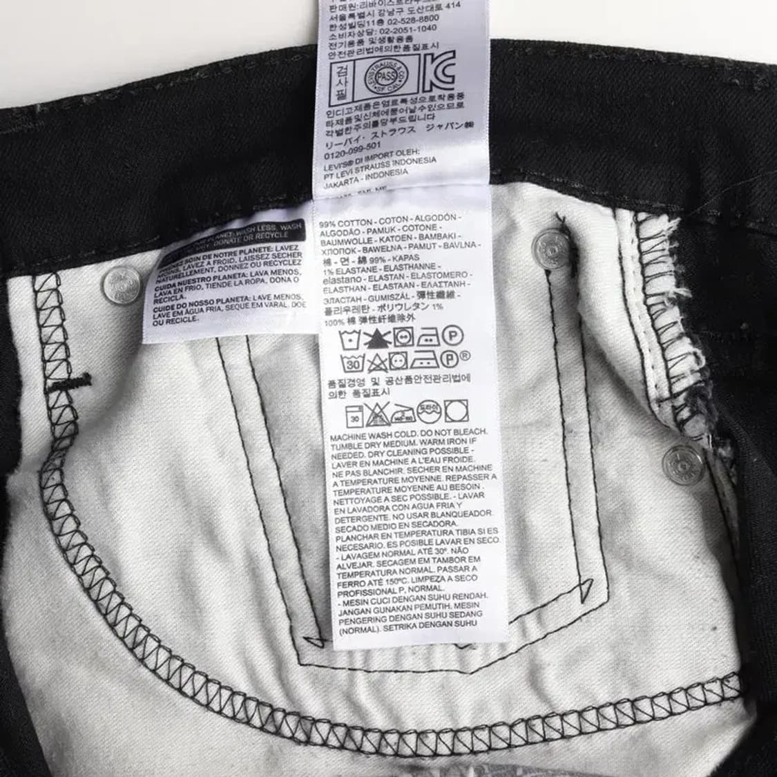 LEVI'S 리바이스 502 블랙진 청바지 31 상품이미지7