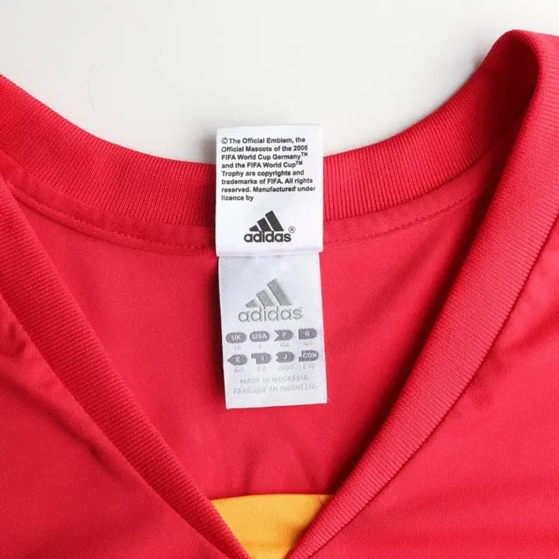 ADIDAS 아디다스 2006년 독일월드컵 스페인국대 티 40 상품이미지6