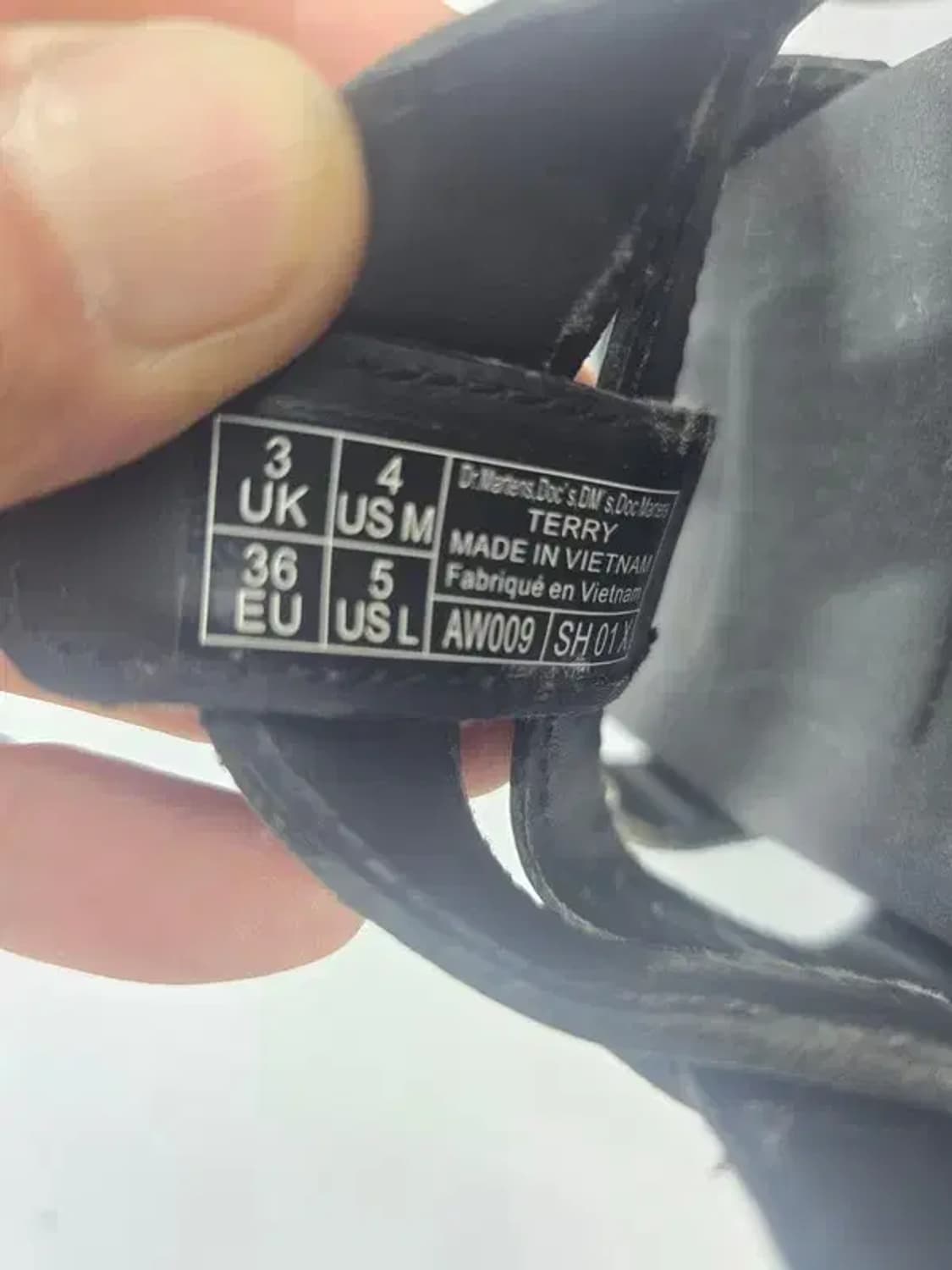 DR.MARTENS 닥터마틴 가죽 테리 래더 스트랩 uk3 상품이미지6