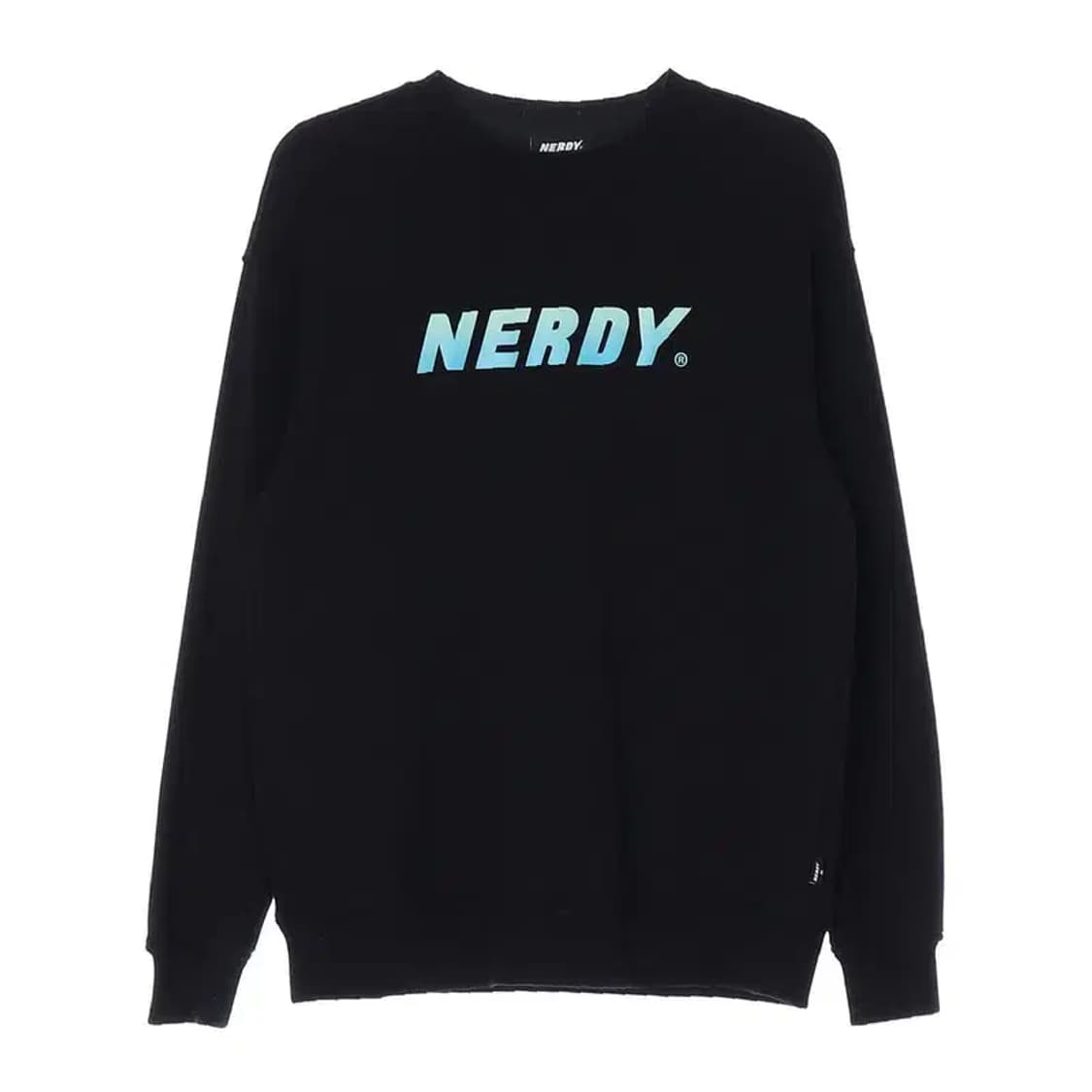 NERDY 널디 블랙 앞로고 맨투맨 S 상품이미지1