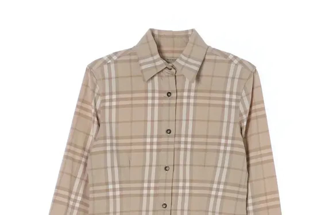 BURBERRY 버버리 7-9부 체크 셔츠 XS 상품이미지2