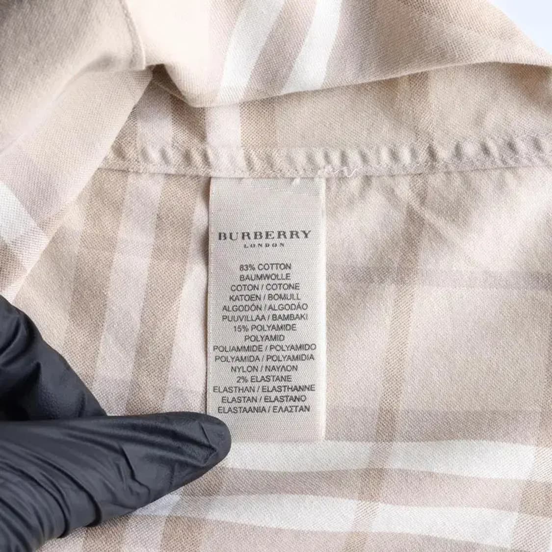BURBERRY 버버리 7-9부 체크 셔츠 XS 상품이미지6