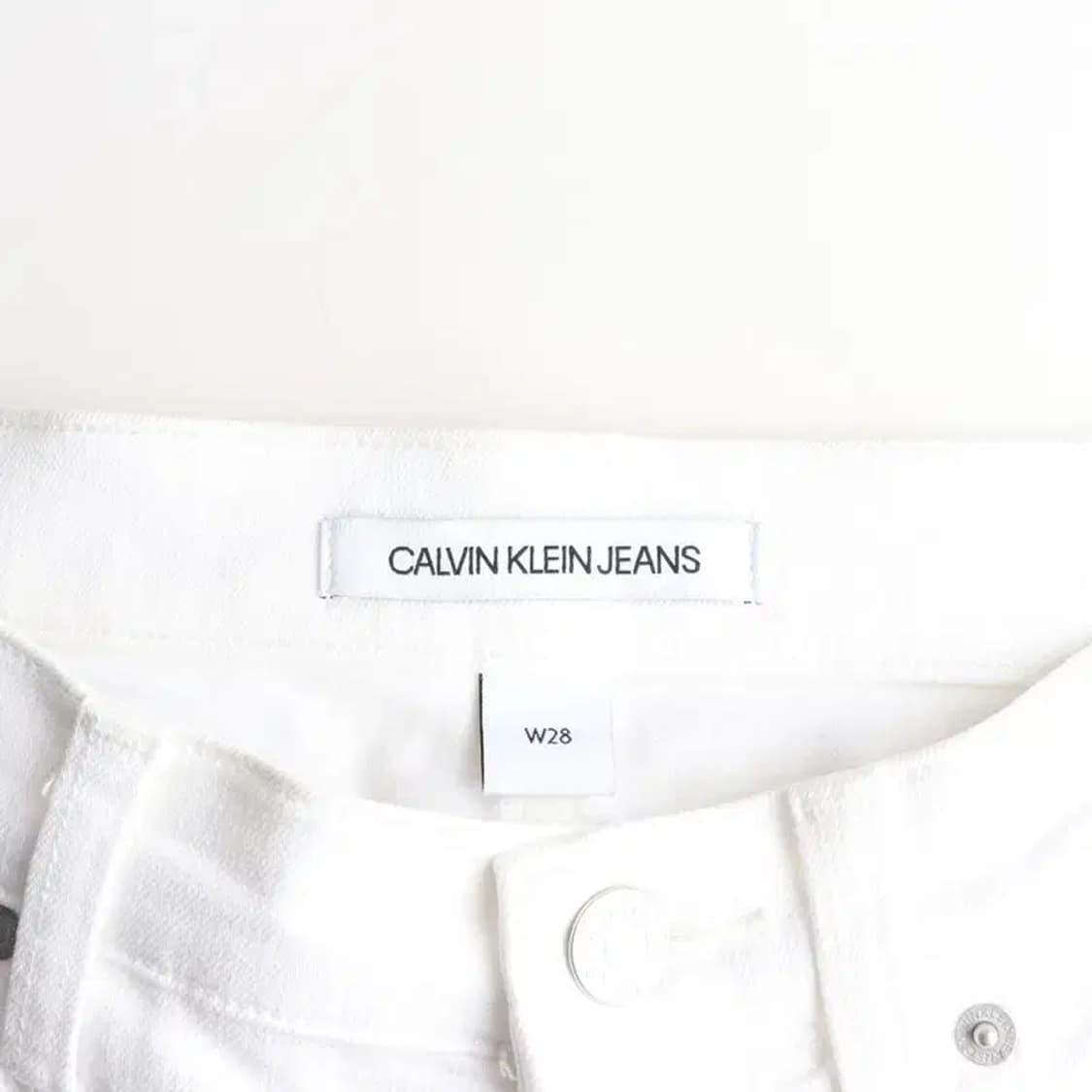 CALVIN KLEIN 캘빈클라인 무릎위포켓 화이트 청바지 28 상품이미지7