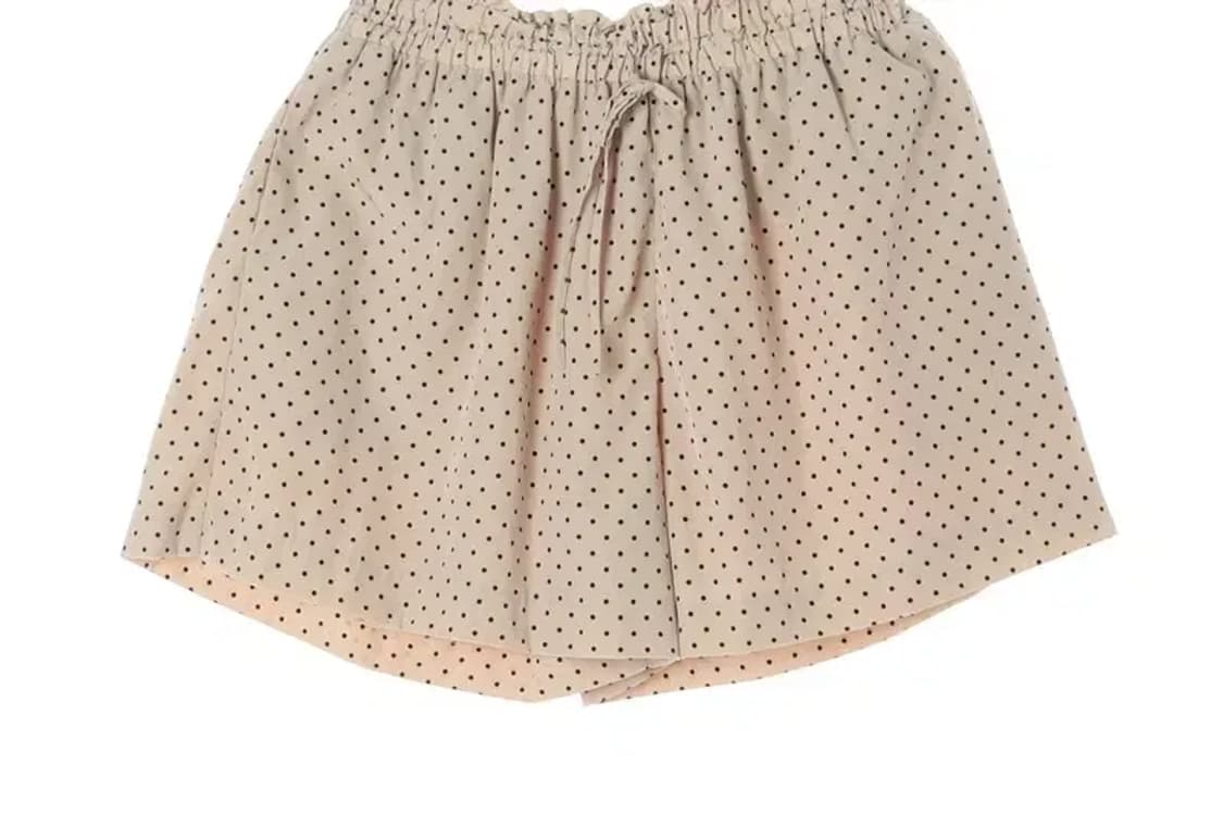 UNIQLO 유니클로 땡땡이 밴딩허리끈 반바지 M 상품이미지3