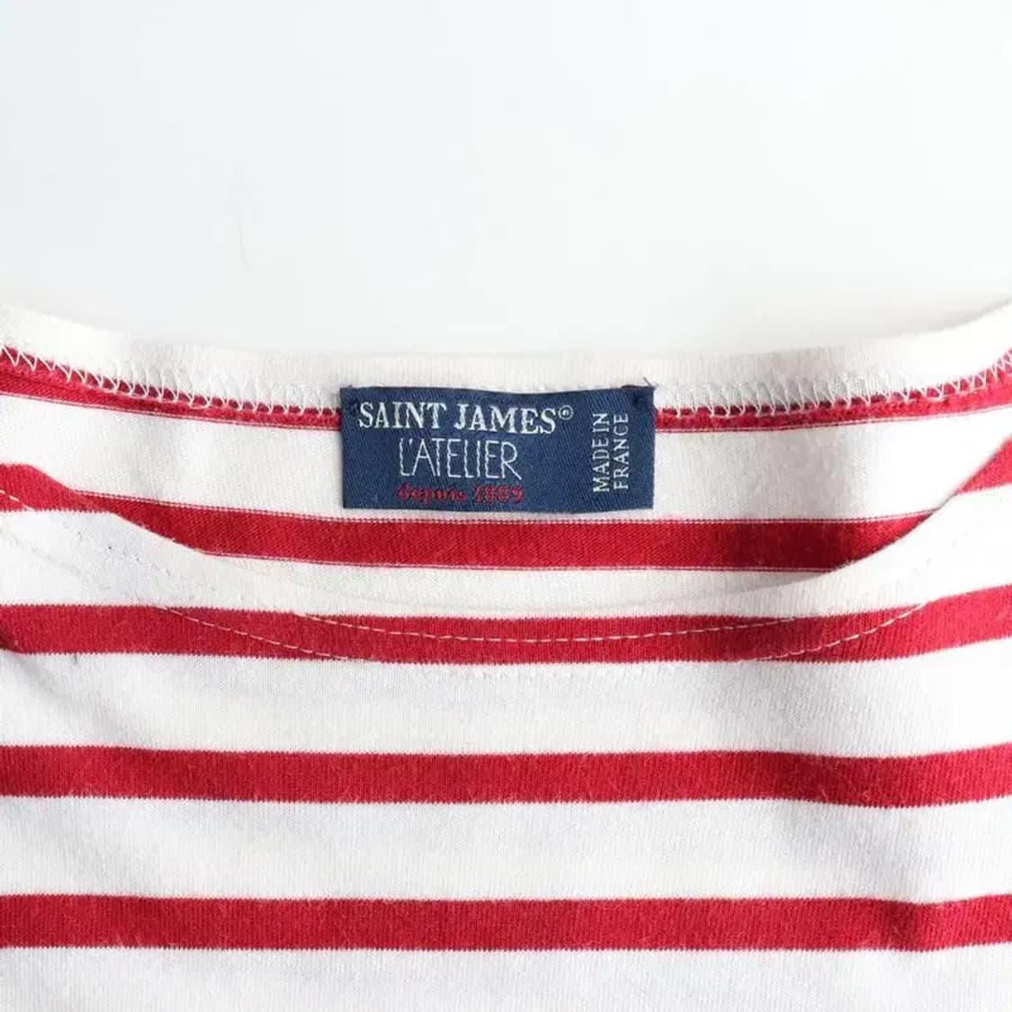 SAINT JAMES 세인트제임스 레드 긴팔 티 XS 상품이미지5