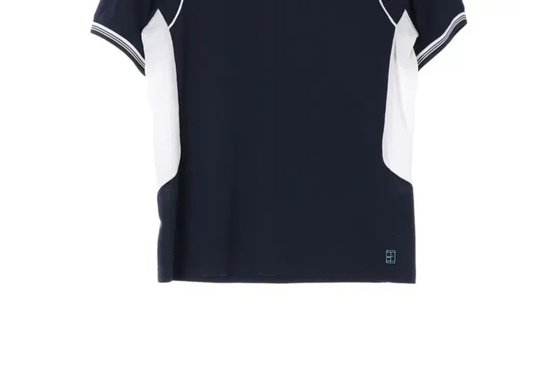 NIKE 나이키 흰색옆라인 네이비 카라티 M 상품이미지3