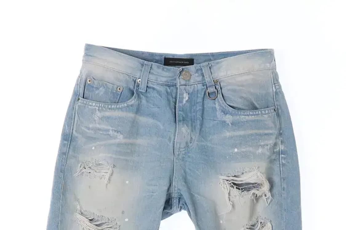 ANOTHERSHOP RAG 어나더샵 래그 데미지 청 반바지 S 상품이미지2