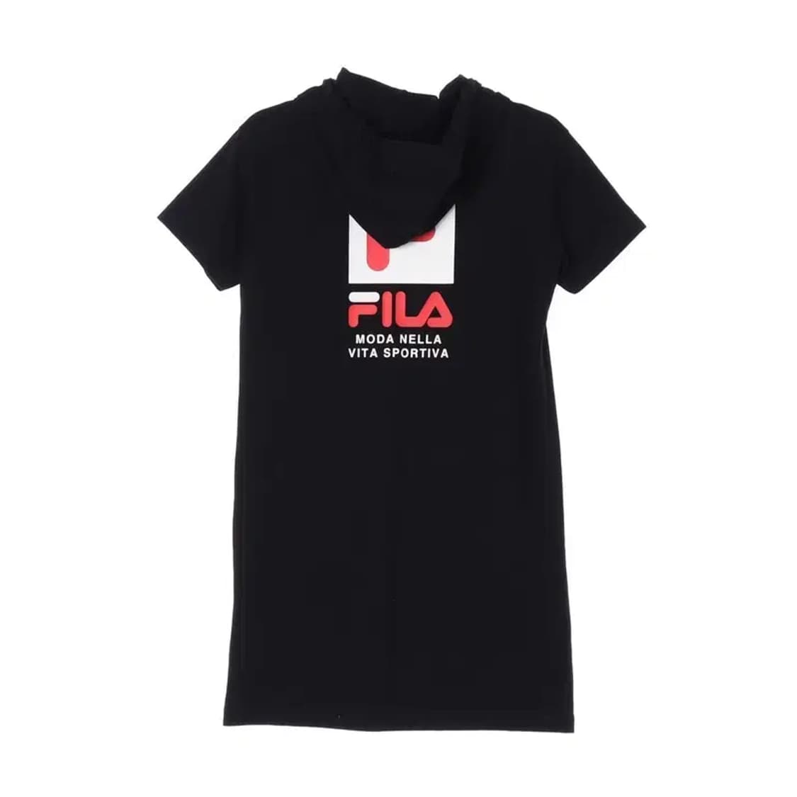 FILA 필라 등 빅로고 후드 티셔츠형 원피스 90 상품이미지4