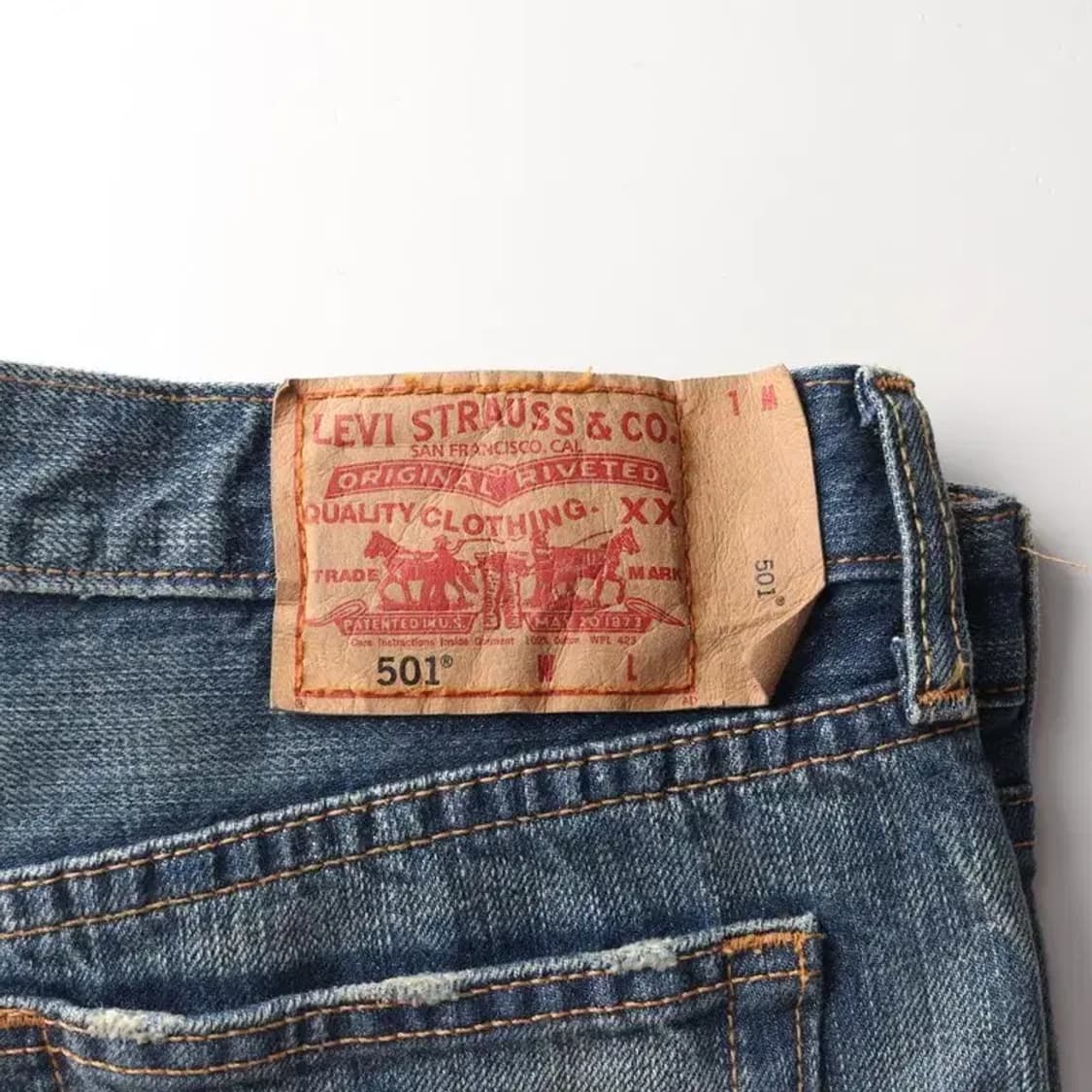 LEVI'S 리바이스 501 워싱 청바지 28 상품이미지6