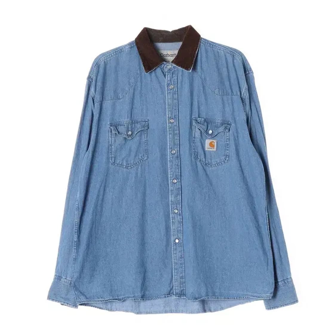 CARHARTT 칼하트 코듀로이 카라 데님 셔츠 XL 상품이미지1