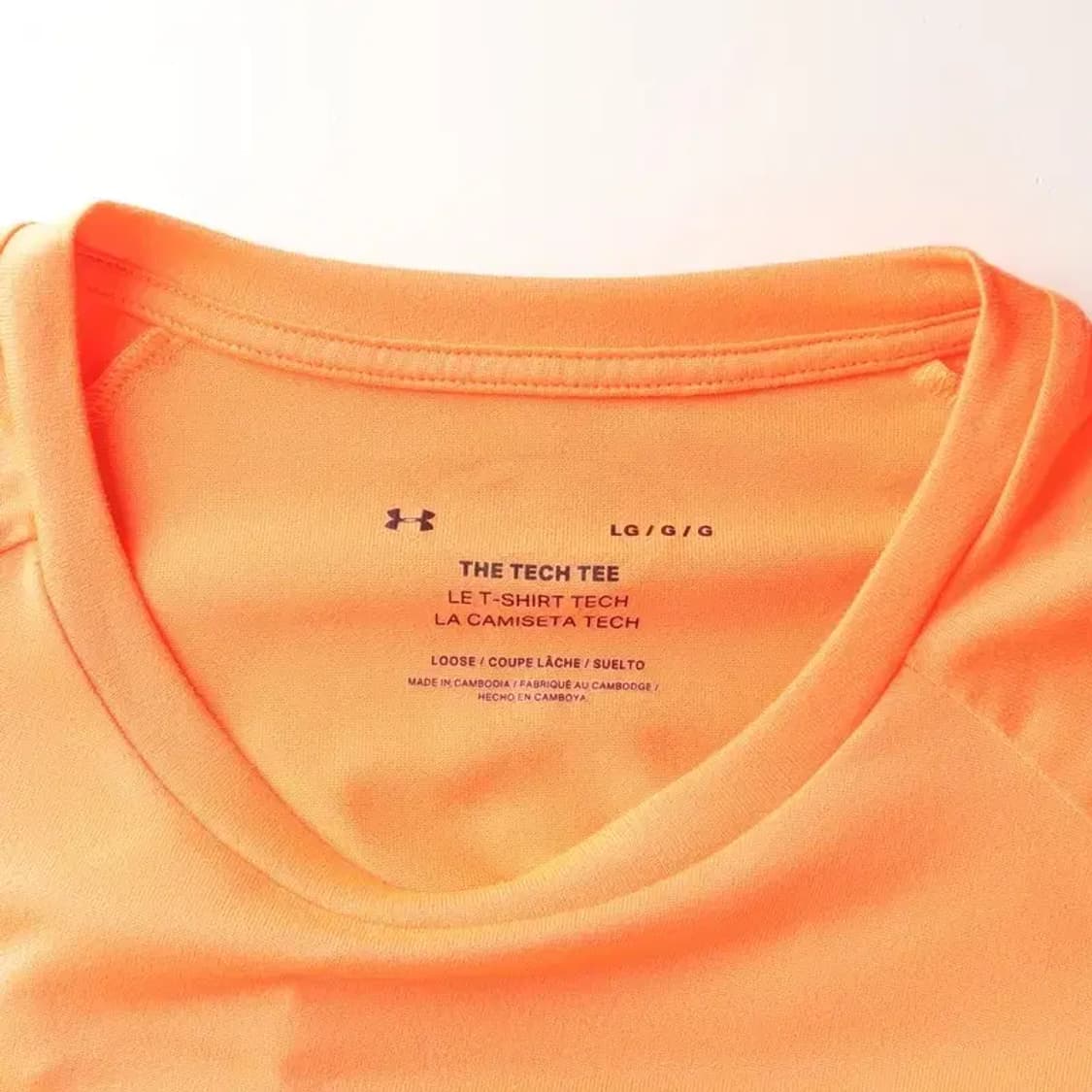 UNDER ARMOUR 언더아머 주황색 반팔 티 L 상품이미지5