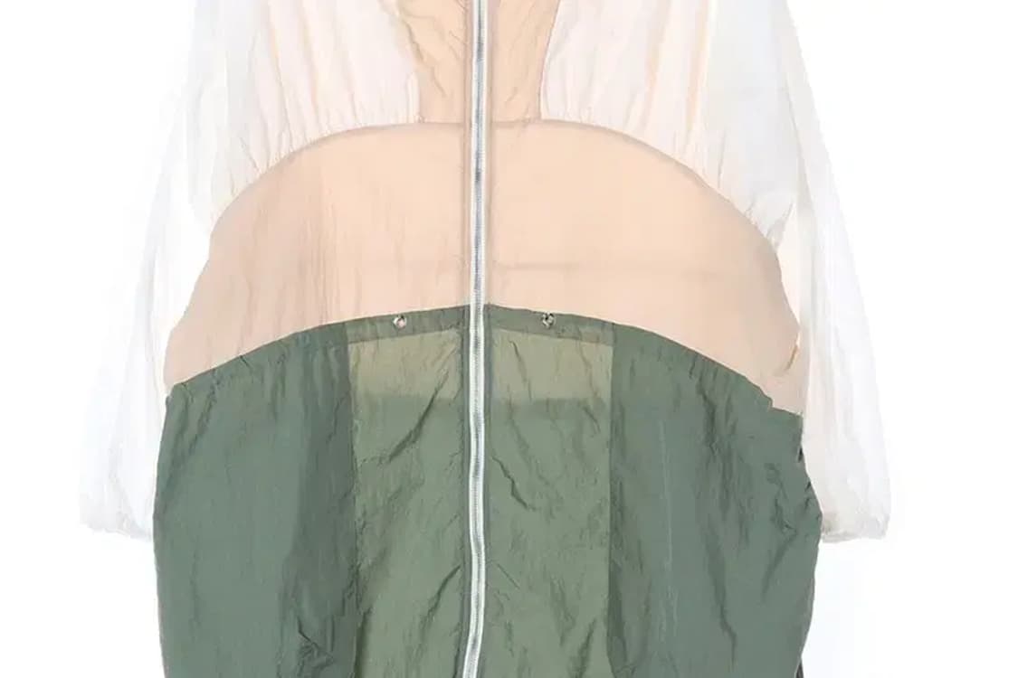 ZARA 자라 얇은 롱 후드 바람막이 자켓 S-M 상품이미지3