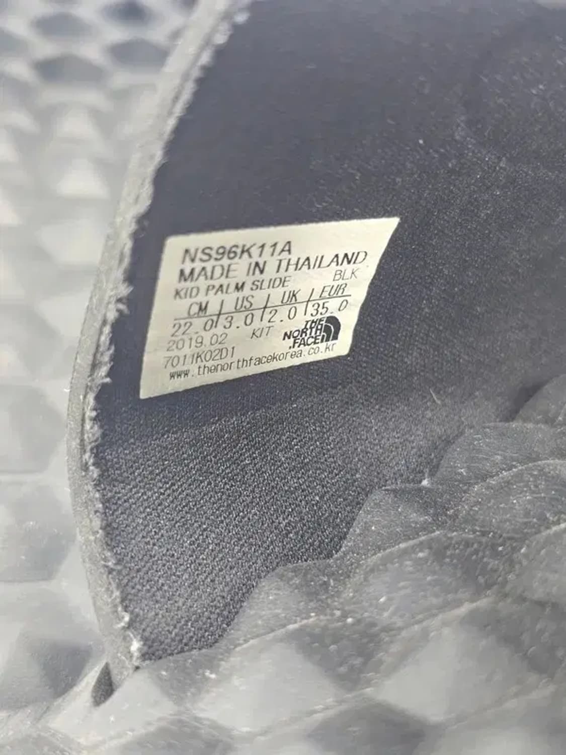 THE NORTH FACE 노스페이스 엠보싱 슬리퍼 220 상품이미지5
