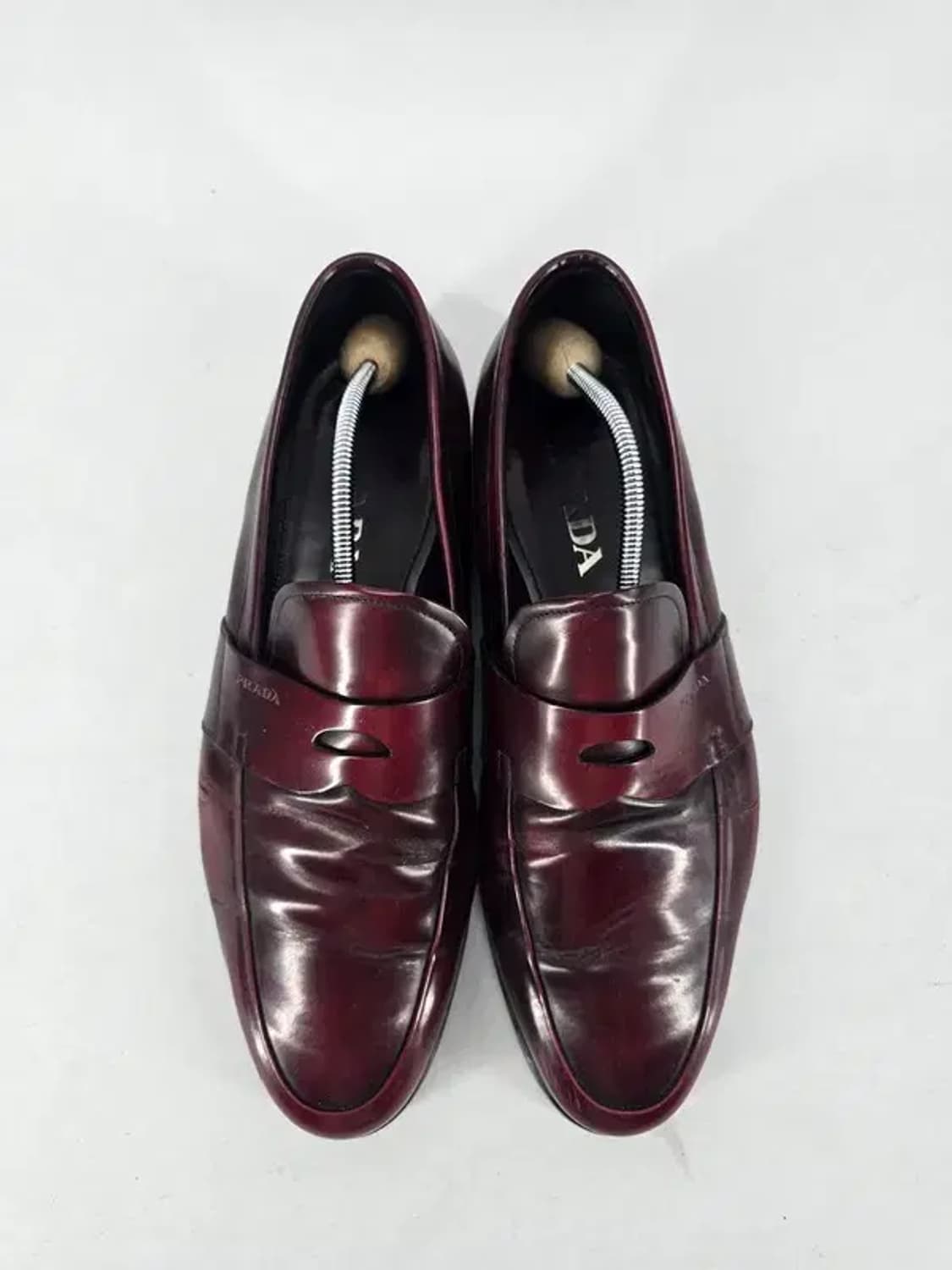PRADA 프라다 와인색 가죽 로퍼 9 상품이미지3