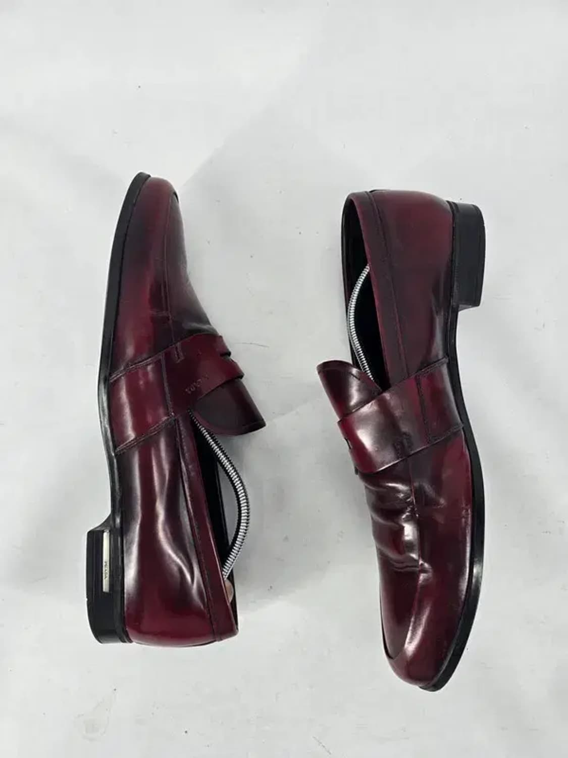 PRADA 프라다 와인색 가죽 로퍼 9 상품이미지4