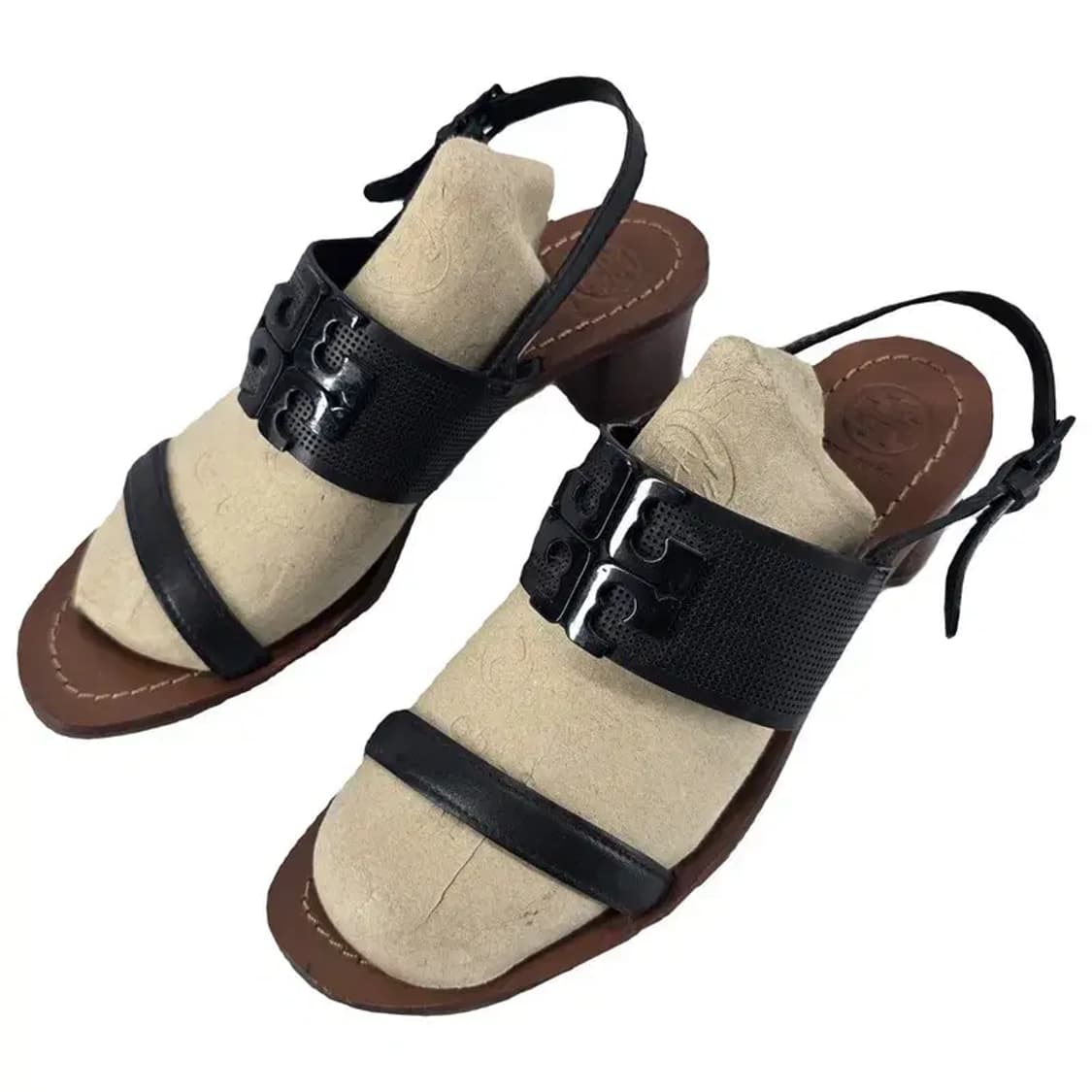 TORY BURCH 토리버치 가죽 로고 샌들 8M 상품이미지1