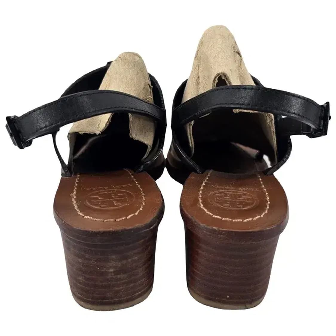 TORY BURCH 토리버치 가죽 로고 샌들 8M 상품이미지4