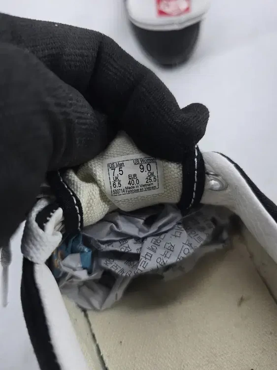 VANS 반스 어센틱 블랙 스니커즈 255 상품이미지6