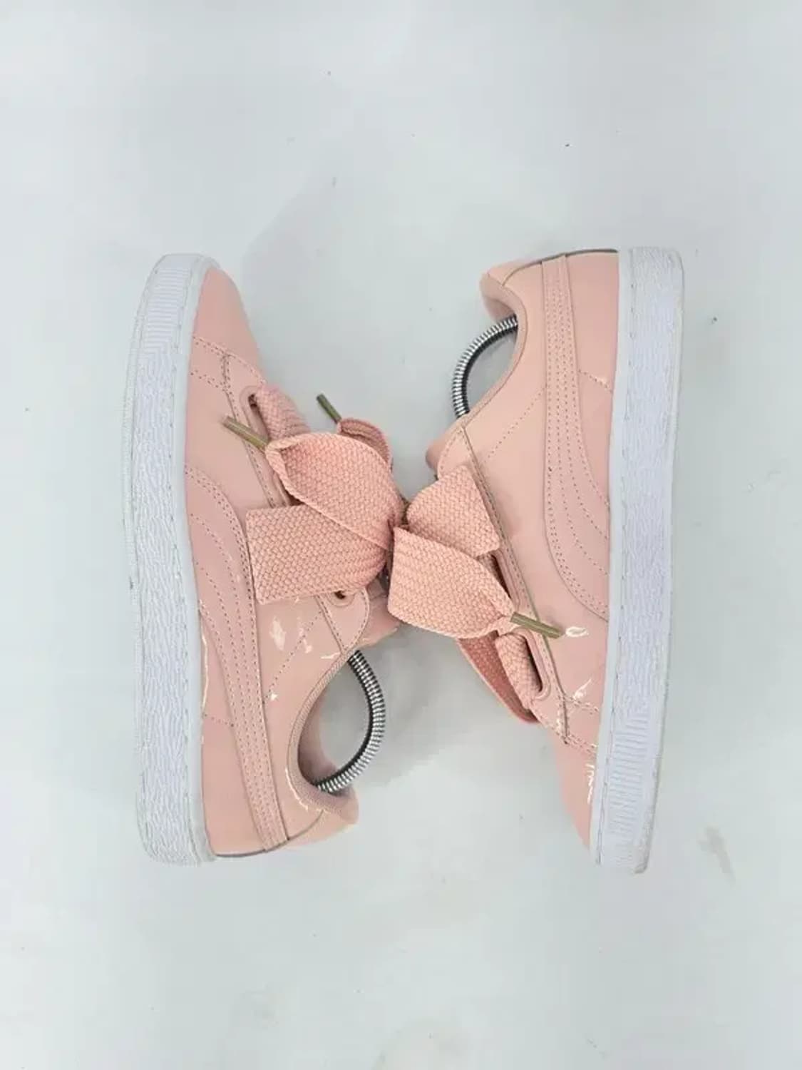 240) PUMA 푸마 바스켓 하트 페이턴트 핑크 상품이미지4