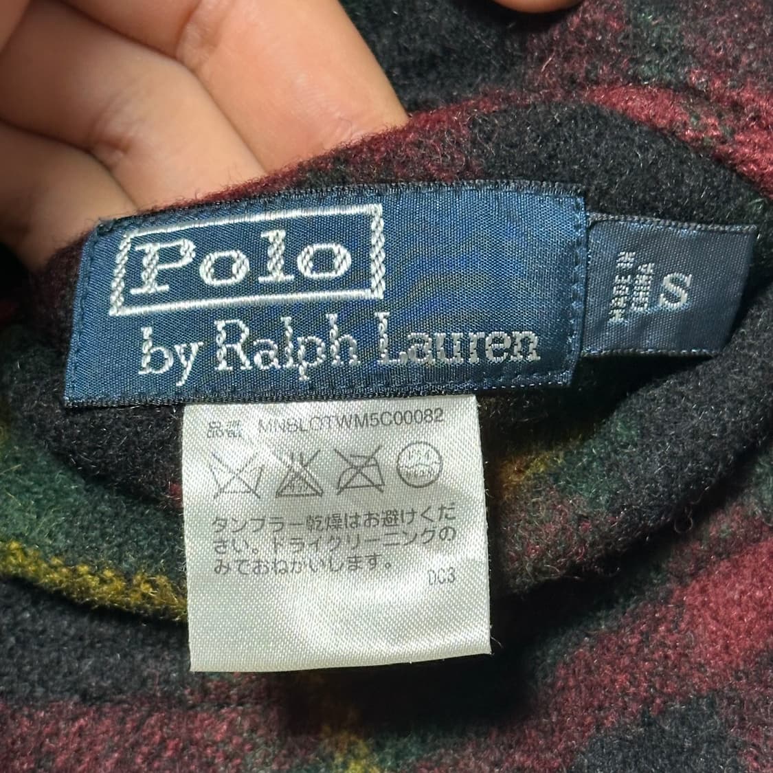 S 폴로랄프로렌 울 체크 리버시블 자켓  상품이미지6